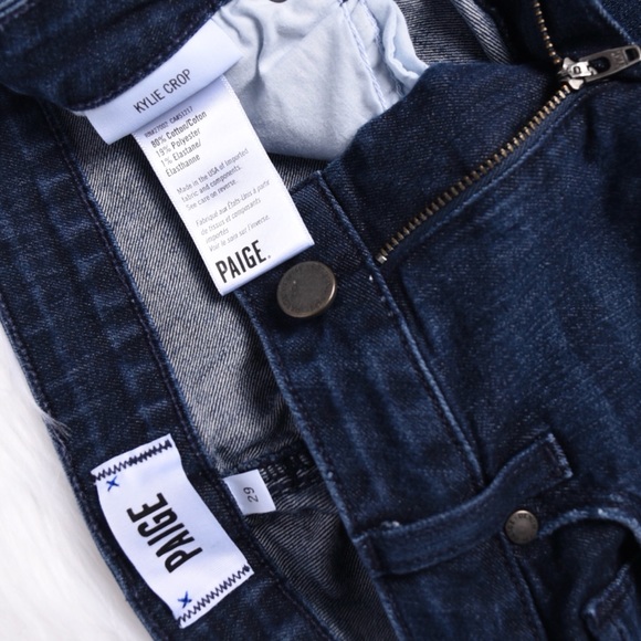 Paige Kylie Crop Skinny Ankle Denim Jeans Blue - Picture 8 of 8